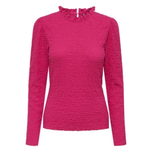 Only Julia Ruching Top Roze