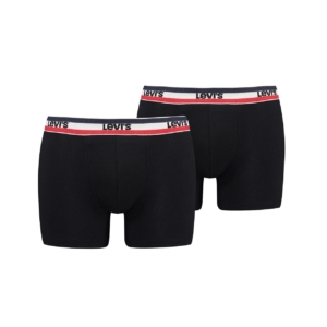 Levi’ Men Melange Boxer 2-pack Zwart