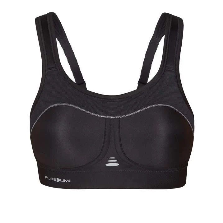 Pure Lime Compressie Sportbeha Zwart
