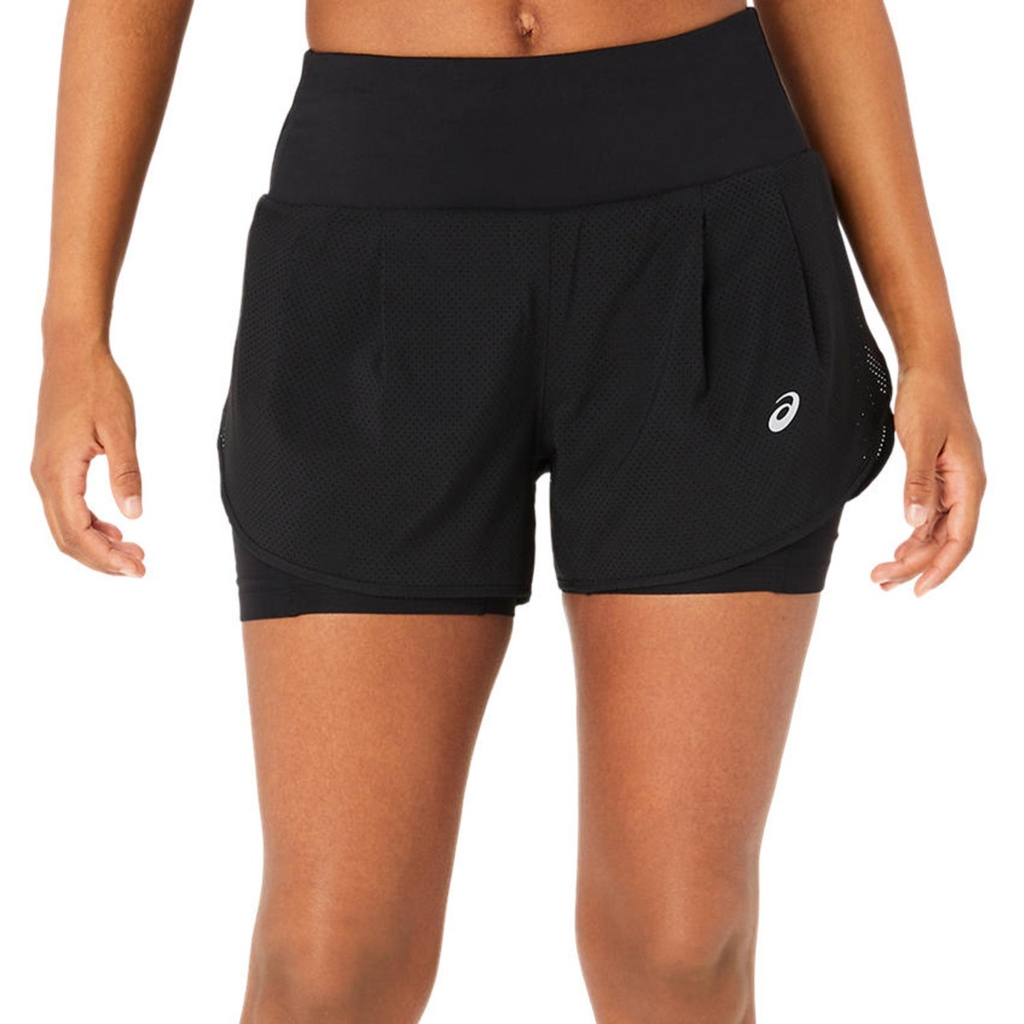 Asics Road 2 In 1 Short Zwart