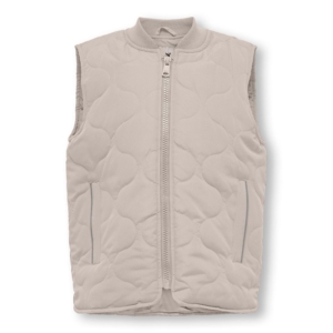 Only Anna Quilted Waistcoat Beige