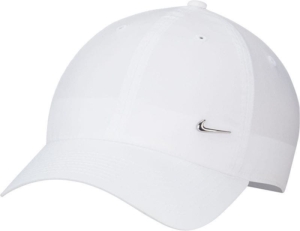 Nike Dri-fit Club Cap Metallic Swoosh Wit