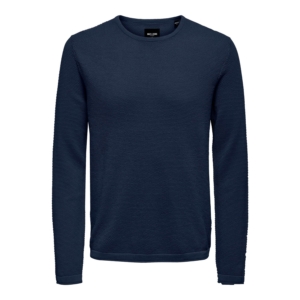Only & Sons Panter Crew Knit Blauw