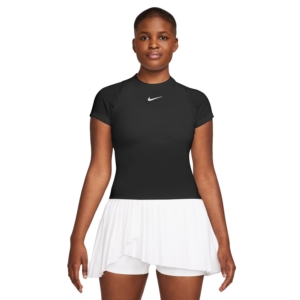 Nike Court Advantage Shirt Dames Zwart