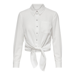 Only Lecey Ls Knot Shirt Wit