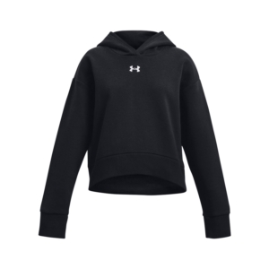 Under Armour Rival Fleece Crop Hoodie Zwart