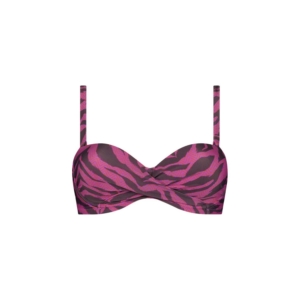 Beachlife Zigzag Zebra Padded Wired Top Paars