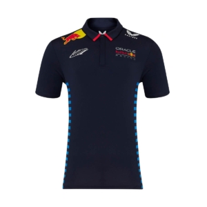Castore Oracle Bull Checo Perez Driver Polo Shirt Blauw