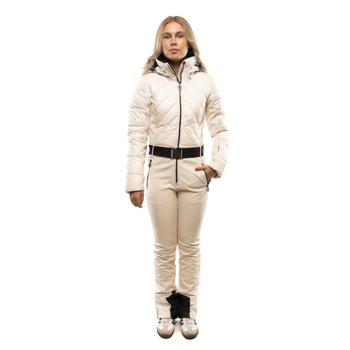 Luhta Halkorpi Ski Overall Dames Creme