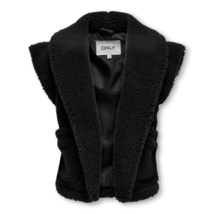 Only Kids Kogiska Teddy Vest Zwart