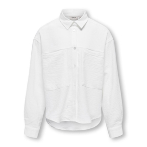 Only Kids Kogmette Knot Top Woven Meiden Wit