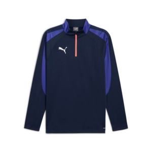 Puma Individual Liga 1/4 Zip Top Blauw