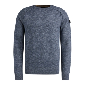 Pme Legend R-neck Soft Blend Sweater Blauw