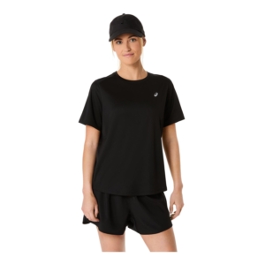 Asics Core Ss Top Dames Zwart