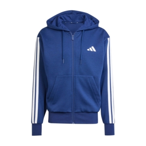 Adidas Essentials Fleece 3-stripes Hoodie Blauw
