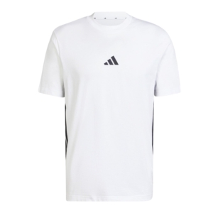 Adidas Essentials 3-stripes Single Jersey T-shirt Wit