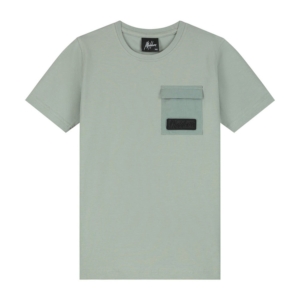 Malelions Junior Nylon Pocket T-shirt Groen