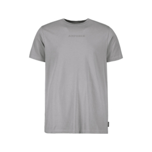 Airforce Wording Logo T-shirt Heren Grijs
