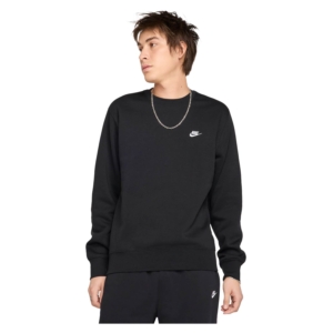 Nike Brushed Fleece Crew Zwart