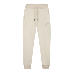 Malelions Striped Signature Sweatpants heren Beige