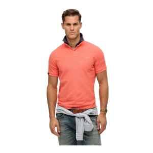 Superdry Vintage Destroy Polo Roze
