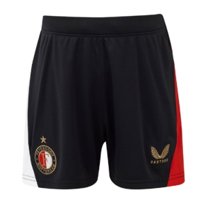 Castore Feyenoord 25/26 Thuisshort Kids Zwart