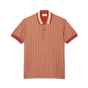 Lacoste Jacquard Poloshirt Oranje