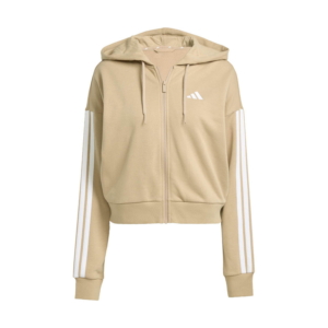 Adidas Essentials 3-stripes French Terry Ritshoodie Bruin