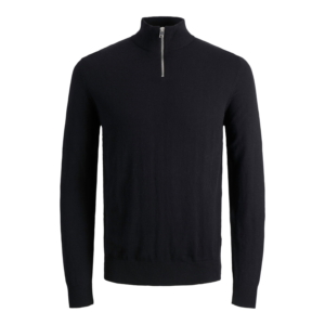 Jack & Jones Jjeemil Knit Half Zip Zwart