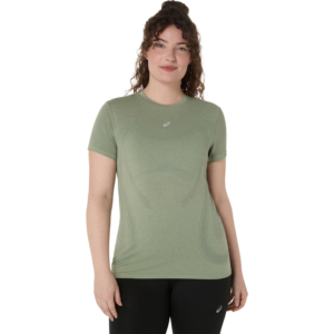 Asics Road Seamless Ss Top Groen