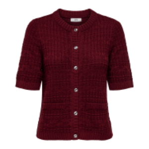 Jacqueline De Yong Tikka Cardigan Knit Wijnrood