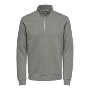 Only & Sons Ceres Half Zip Sweater Grijs