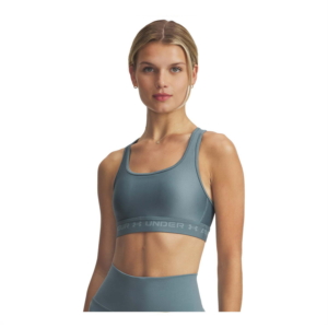 Under Armour Mid Crossback Sports Bra Blauw