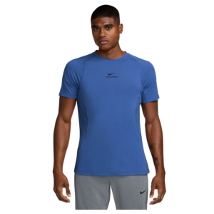 Nike Pro Training Short Sleeve Blauw
