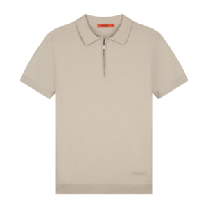 Be:at Gwan Knit Half Zip Polo Beige