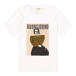 Garcia T-shirt Dames Creme