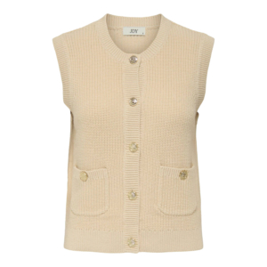 Jacqueline De Yong Stella Vest Knitted Grijs