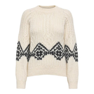 Jacqueline De Yong Naomi Raglan Jacqueline Cable Pull Creme