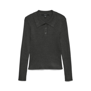 Vero Moda Siljerib Poloneck Pullover Antraciet