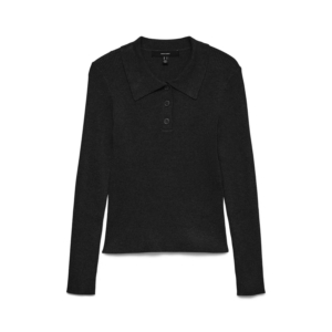 Vero Moda Siljerib Poloneck Pullover Zwart