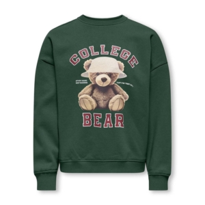 Only Kids Bila Bear Sweater Meiden Groen