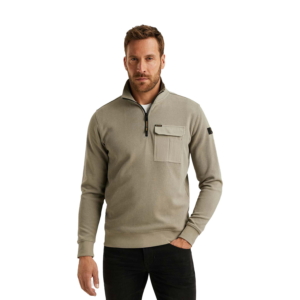 Pme Legend Half Zip Knit Grijs