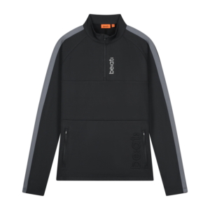 Be:at Thijmen Half Zip Longsleeve Zwart