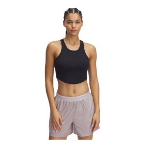 Under Armour Rival Rib Tanktop Dames Zwart