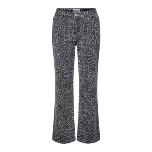 Only Cobain Wide Animal Pants Zwart