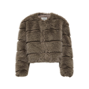 Jacqueline De Yong Ofelia Faux Fur Jacket Bruin