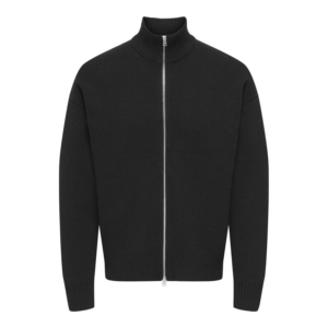 Only & Sons Blake High Neck Cardigan Zwart