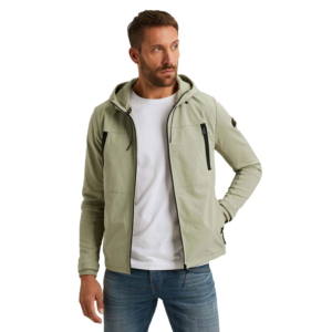 Pme Legend Zip Jacket Terry Nylon Mix Groen