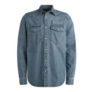 Pme Legend Long Sleeve Shirt Indigo Blauw