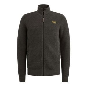 Pme Legend Zip Jacket Texture Yarn Grijs